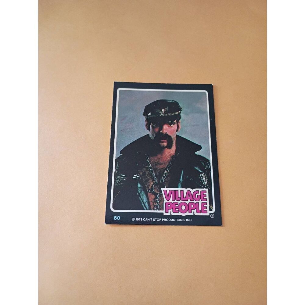 Vintage 1979 Village People Trading Card #60 Disco Era Vintage Music Collectible
